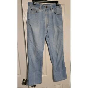 VTG Levis 415 Blue Jeans 34x29 (30x28) Light Wash Straight Brown Tab Denim 90s